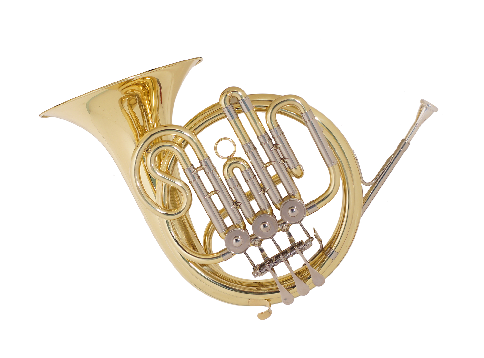 Mini Bb Pocket French Horn - 3 Rotary Valves Tempest Musical Instruments